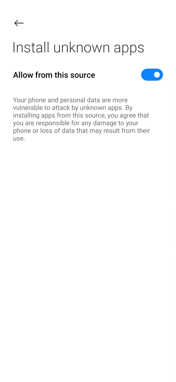 Enable unknown sources before installing the Melbet APK application on Android.