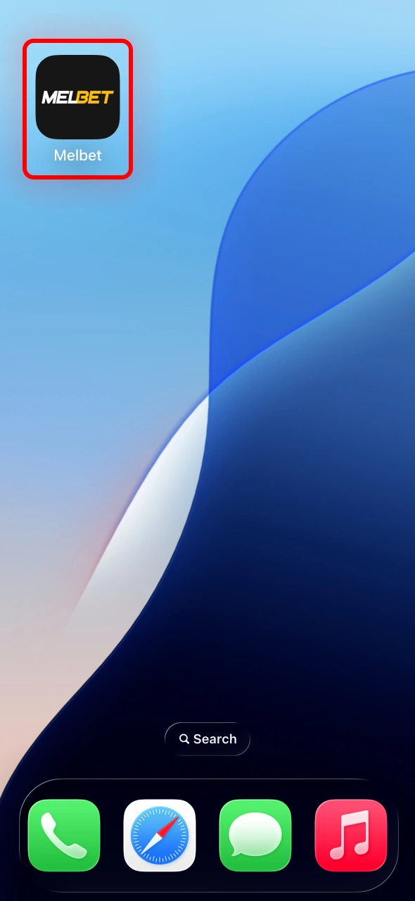 Open the Melbet application and prepare to launch Aviator.