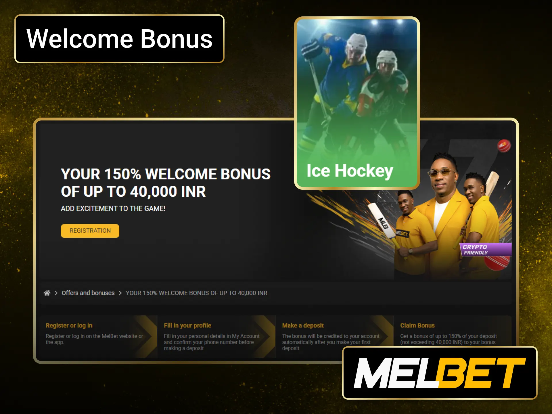 Explore the Melbet welcome promotion for eligible ice hockey bettors in India.