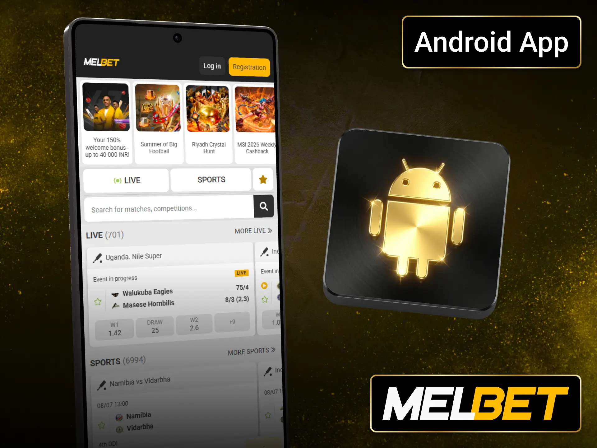 Download the Melbet Android application and enjoy convenient betting on mobile.