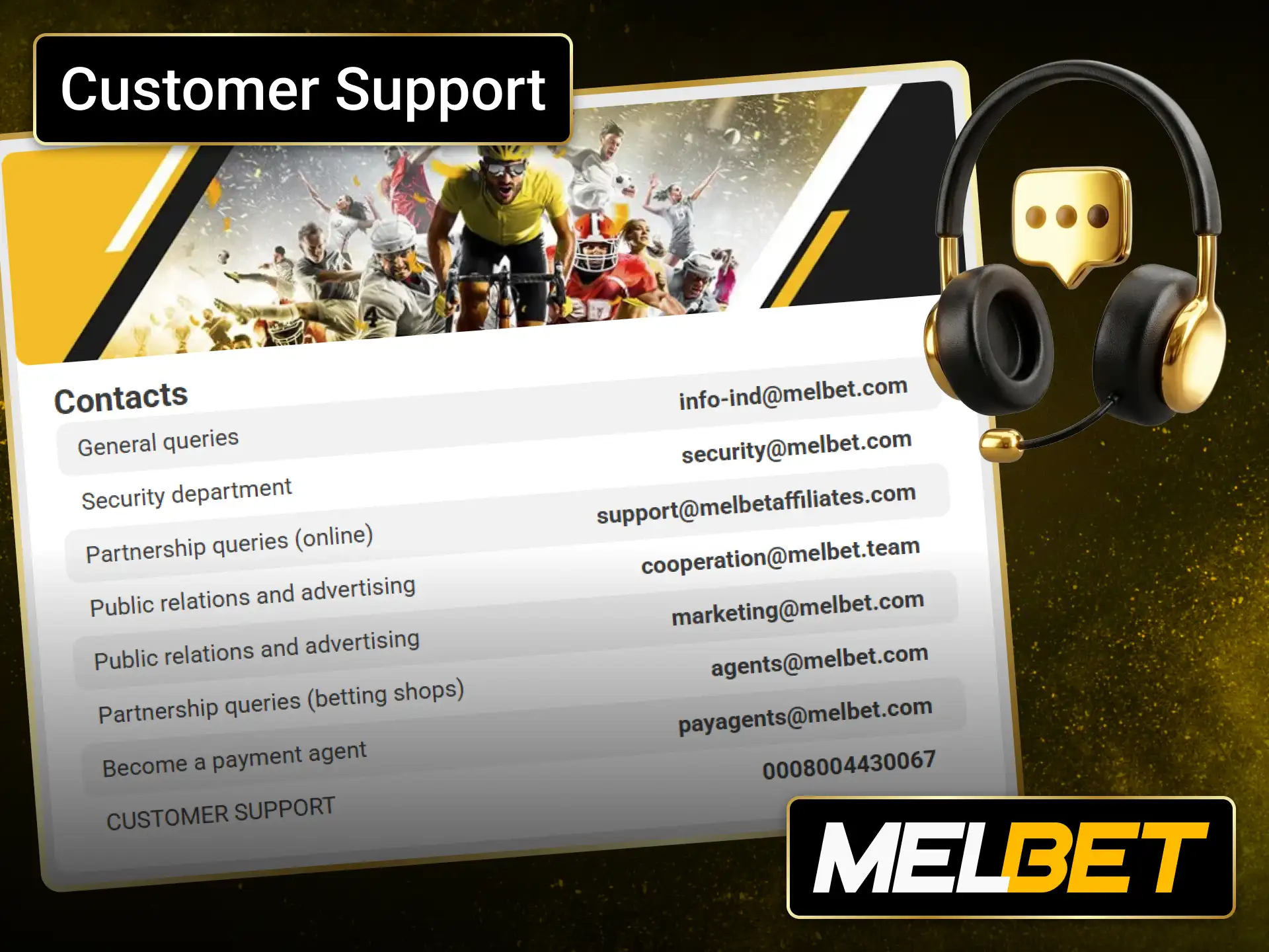 Contact Melbet customer support anytime for reliable assistance across India.