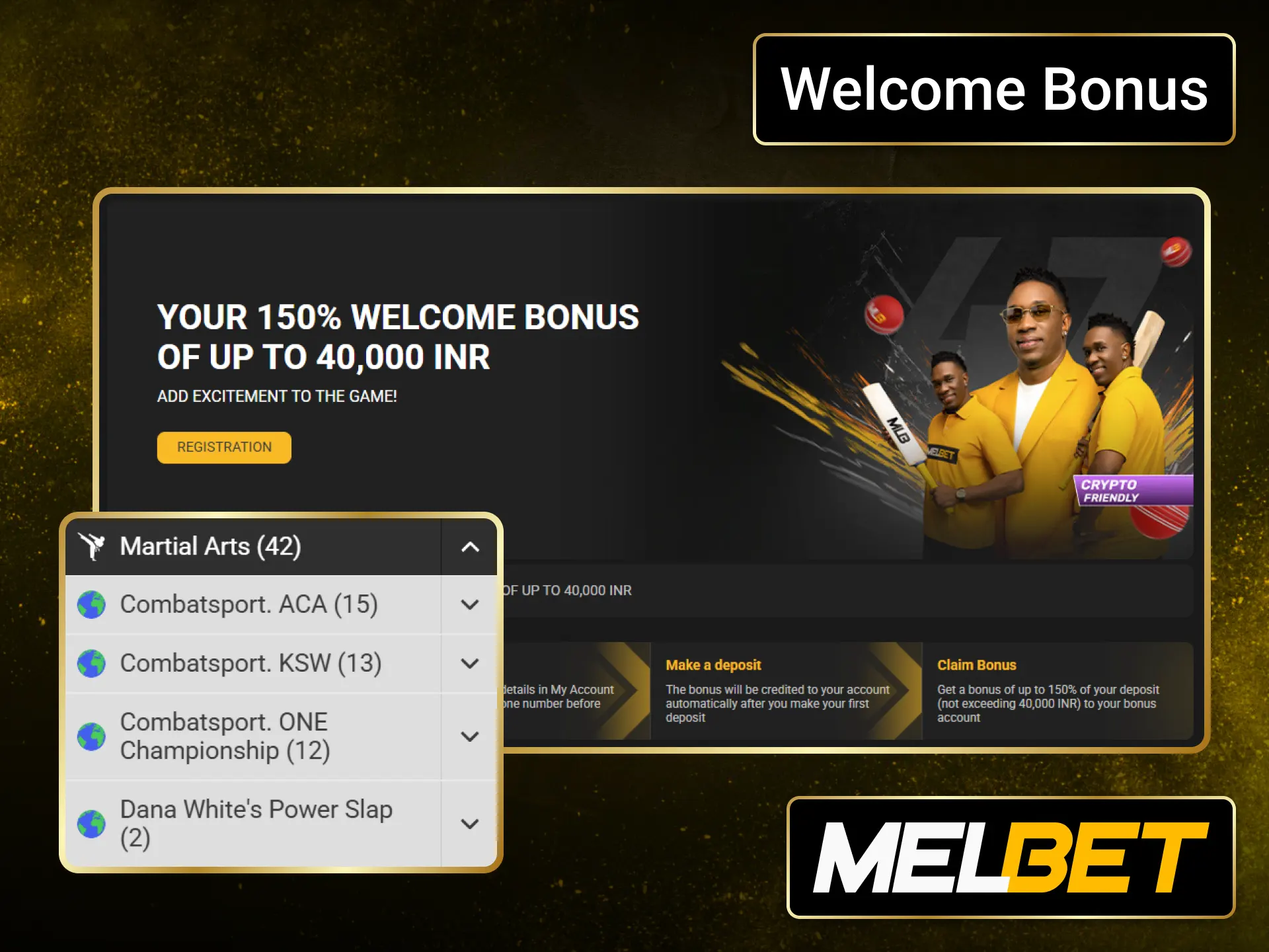 Explore the Melbet welcome promotion for eligible MMA bettors in India.